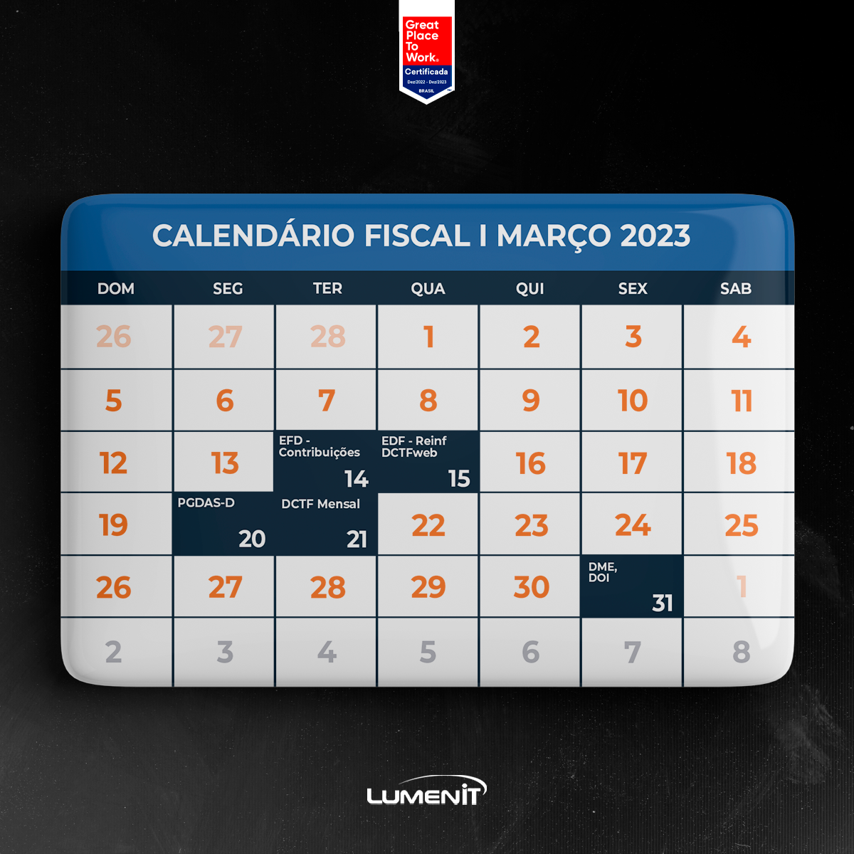 Calendário fiscal