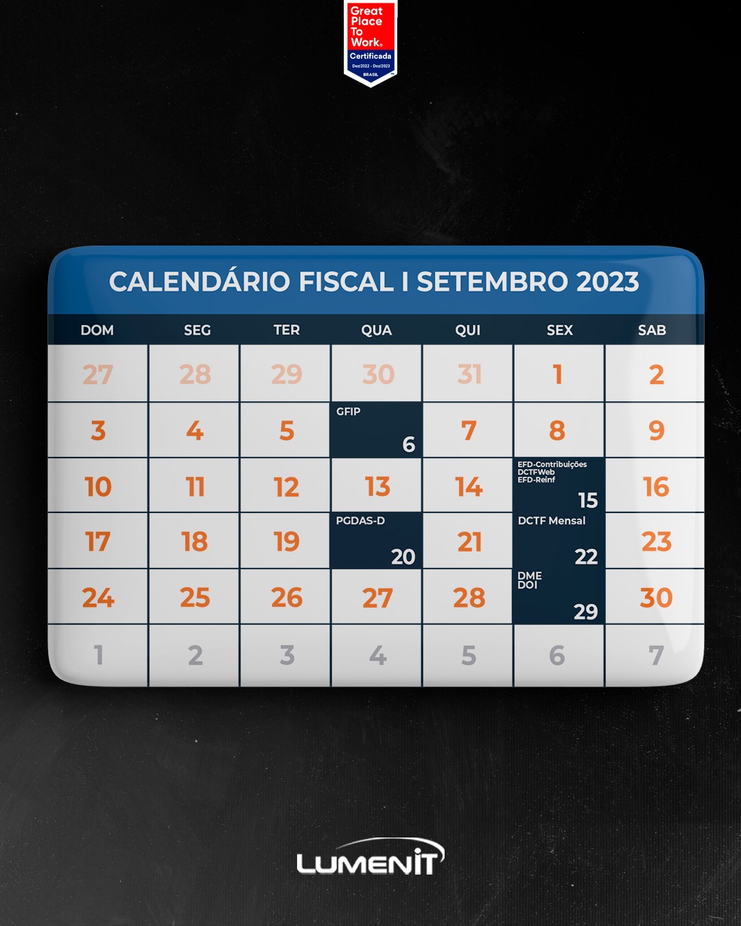 Calendário Fiscal